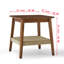 Table d'appoint moderne de 23 pouces de style Mid-Century, tablette en rotin tissé avec rangement, petite table de chevet pour le salon, la chambre à coucher, le patio, la table d'appoint Boho