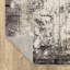 Tapis abstrait gris / bleu / ivoire Gwern-1142884491