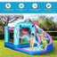 Jeu gonflable 11 'x 9' avec glissade d'eau