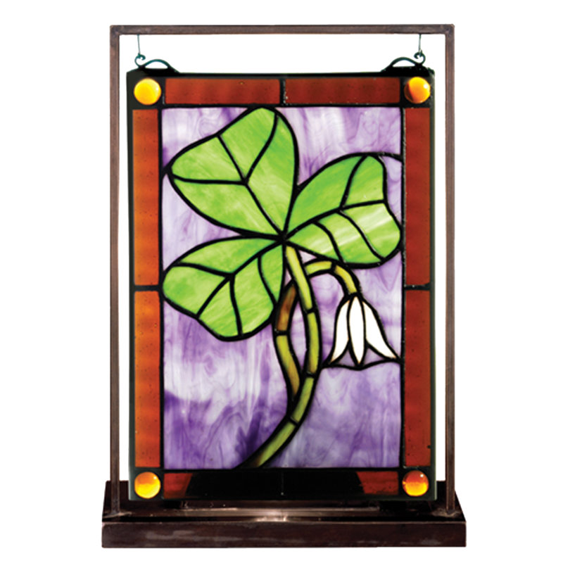 Shamrock Lighted Mini Tabletop Window Panel