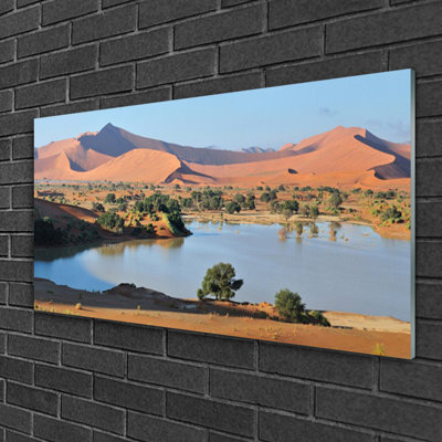 Landscape Bay Desert - Unframed Graphic Art on Glass
