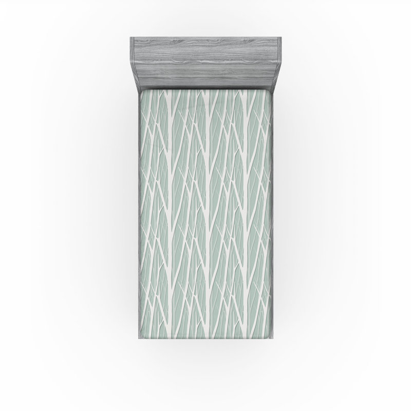 Drap-housse Ambesonne Trees Winter Forest Woods, Drap-housse simple TG
