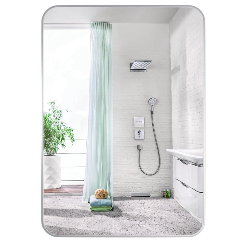 Miroir de salle de bain 24x32 ", Argent argent