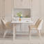 Modern White Rectangular Solid Wood Dining Table-685486042