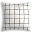 Painted Check Square Cotton Pillow Cover & Insert-1202575568-1197201605