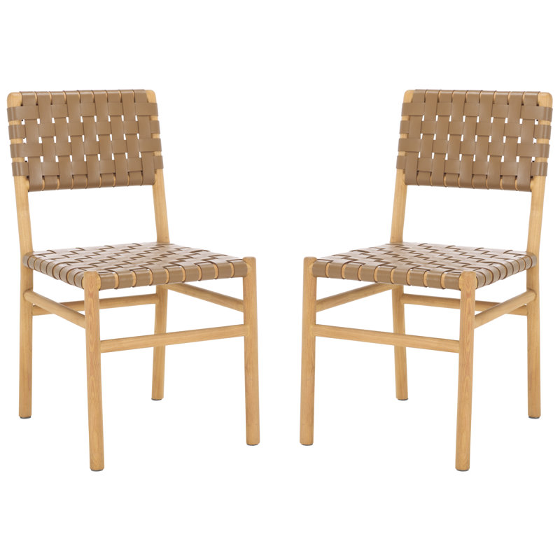 Jeremiah Leather Upholstered Dining Chair, Brown