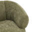 Canapé 3 places incurvé moderne Orenzo de 195 cm de large en polyester, avec coussins ronds capitonnés et pieds en bois de bouleau-134972645