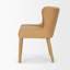 Chaise en cuir brun clair Nolan Slope