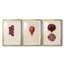 Imprimé floral rétro XLI - impression encadrée de qualité supérieure sur mesure mat - 3 pièces-1631915283-1631915281