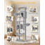 190cm/213cm Large Cat Tree Tower, Cat Tree for Indoor Cats, Climbing Tower for Large Cats, 5 Scratching Post, 2 Large Platform, 2 Caves, 2 Baskets, Stairs, Hammocks-1297863282-1297863285