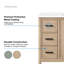 OVE Decors Solas 36 po Meuble-lavabo autoportant simple en bouleau Sahara-121369877-121369879