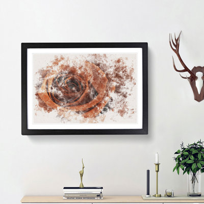 Orange Rose - Picture Frame Graphic Art Print