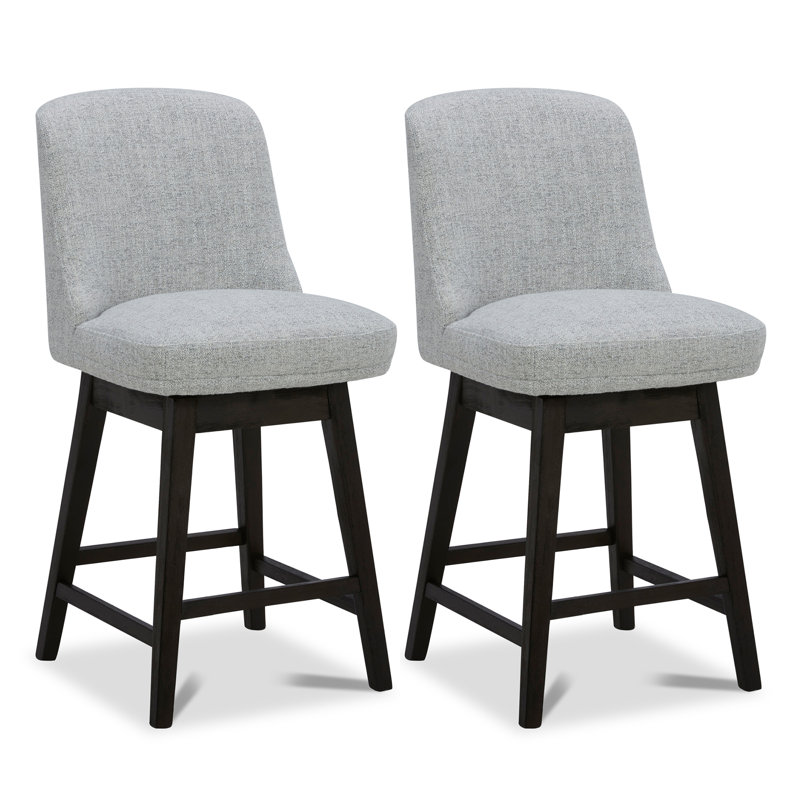 Tabouret de comptoir pivotant 26,8 po Arlester, Gris clair