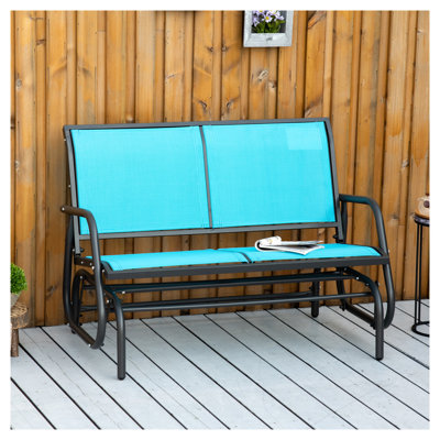 Banc oscillant extérieur pour 2 personnes Outsunny