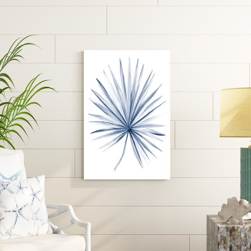 Feuilles indigo tropicales de l'UA AU II, H 36 po x l 24 po x P 1 po