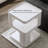 Modern Side Table, Metal Bedside Table With Storage-121392012