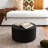 Brichelle 24'' Wide Modern Round Upholstered Ottoman-793134273