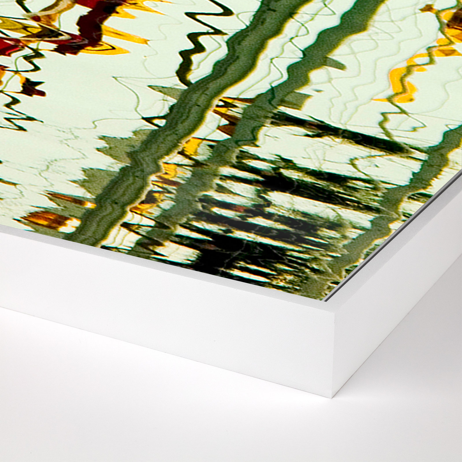 Wired by Geoffrey Baris - Floater Frame Print on Metal, 32" H x 24" W x 2" D, White Framed