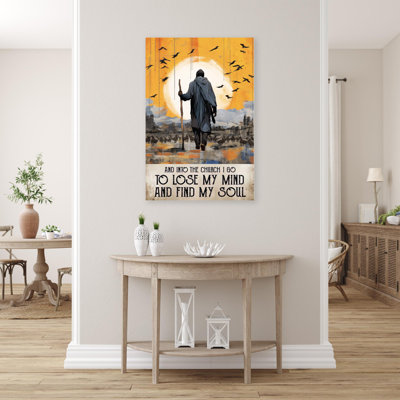 «And Into The Church», reproduction d'art graphique sur toile tendue