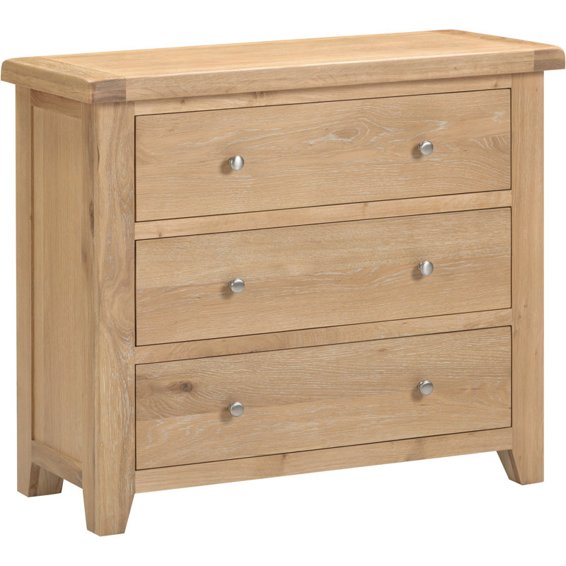 Windsor 97cm W 3 - Drawer Chest of Drawers, Brown