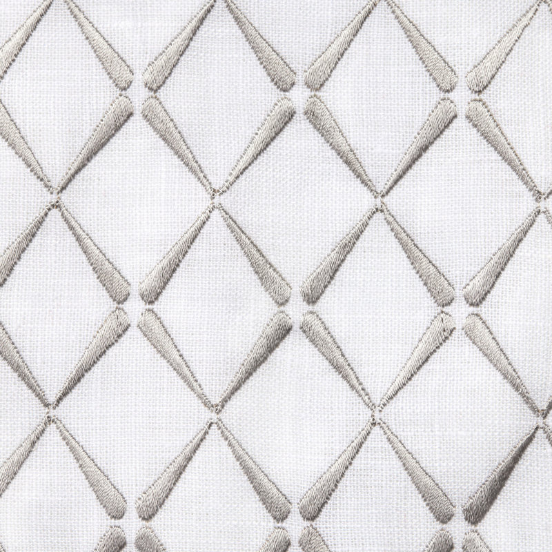 Amaro Linen Lumbar Pillow Cover & Insert, White/Gray