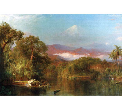 « chimborazo équateur » par frederic edwin, impression