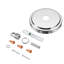 Ensemble auvent chromé Aspen Creative 21507-31, P 5-1 / 8 "avec boucle de collier, trou central de 1"-87127657