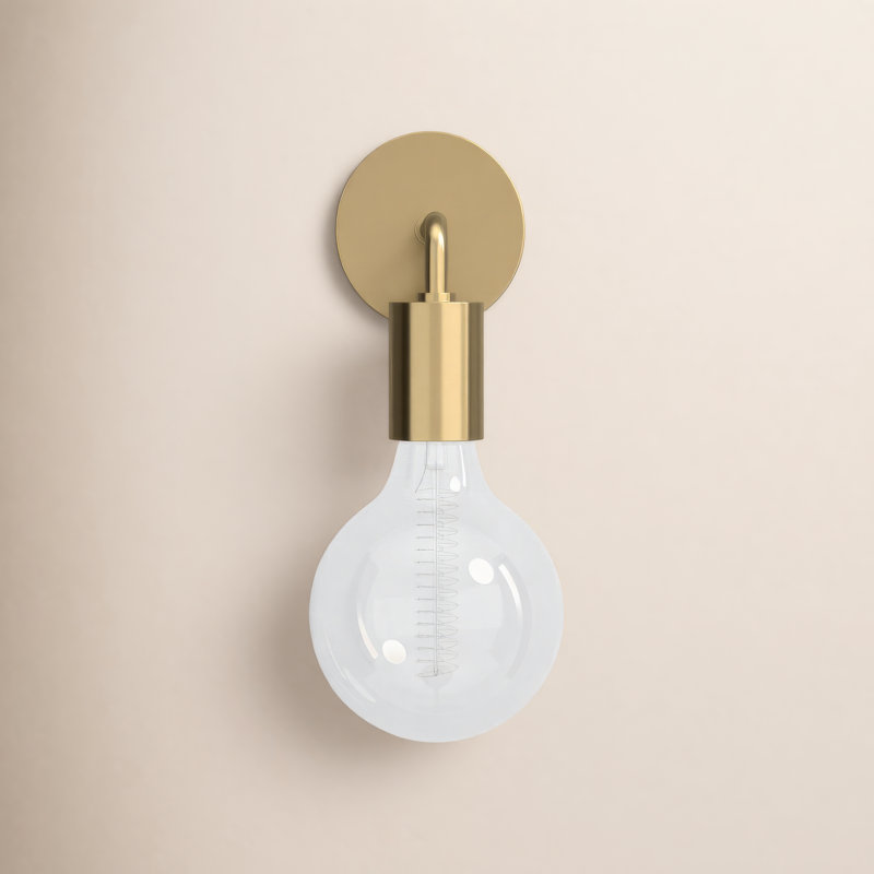 Henry Armed Sconce, Aged Brass