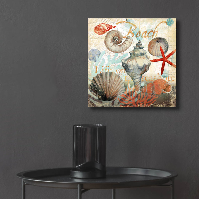  «Shell Collector1» par Art Licensing Studio, art mural en verre acrylique, 12 po x 12 po