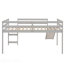 Lit mezzanine avec glissade, conception multifonctionnelle, lit simple-1357544345