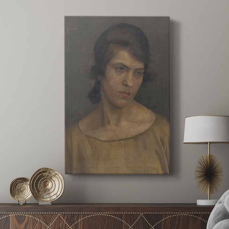 Impression de portrait rétro Cxxxviii - galerie enveloppée de cavas, H 12 po x l 8 po