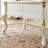 Simple Retro Carved White Solid Wood Writing Desk-155593750