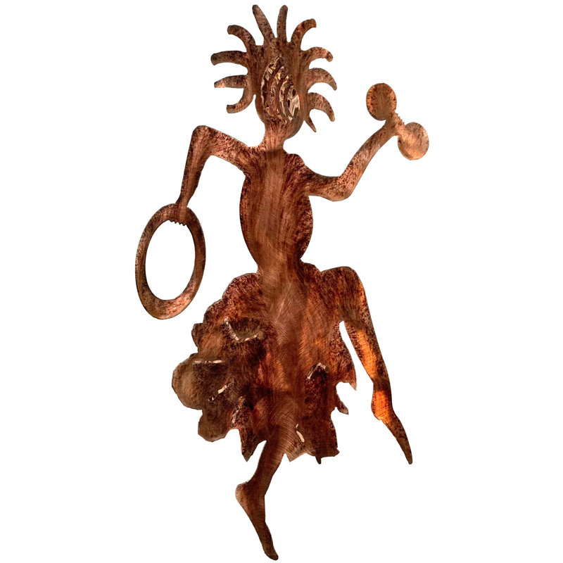 Meyerdirk Art Southwest Desert Dancer - art mural en cuivre, H 21 po x l 11 po x P 0,25 po, Cuivre