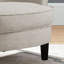 Chaise d'appoint rembourrée avec coussin moelleux Mid-Century