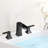 Waterfall 8 In. Widespread Double Handle Stainless Steel Bathroom Faucet-103539574