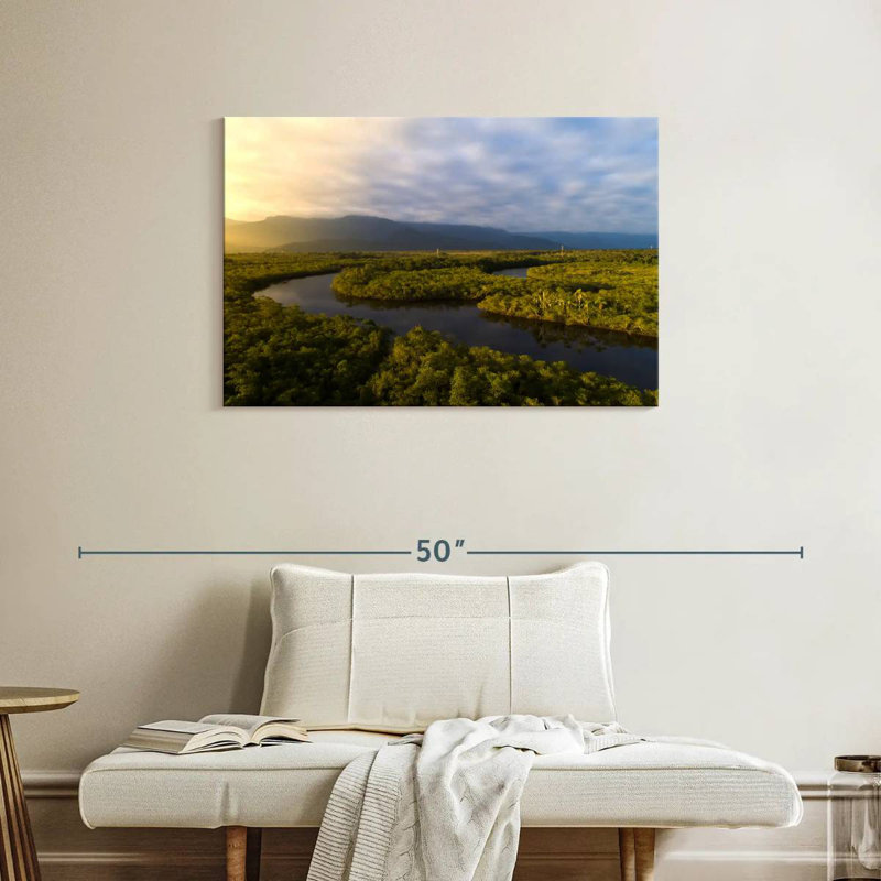 Alvord Amazon Forest River, 24" H x 36" W