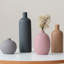 Ensemble de vases modernes en céramique, couleurs neutres, vases décoratifs pour la décoration de tablettes, ensemble de 4 pièces-899974081
