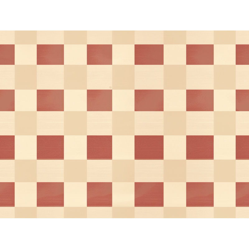 Checkered Comforter, Twin Comforter, Red/Beige Gingham