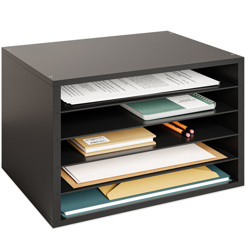 Organisateur de papier à 5 niveaux Reagan, Noir