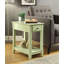  Table de bout contemporaine à tiroir simple vert pâle 23 "avec tablette Contemporary