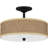 3 - Light 17" Unique/Statement Drum Semi Flush Mount