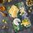 Ambesonne Tree Tempered Glass Cutting Board Spring Scenery Collage Multicolor