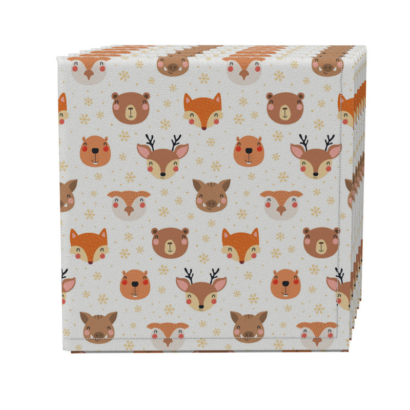 Cotton Twill No Pattern Square Napkin