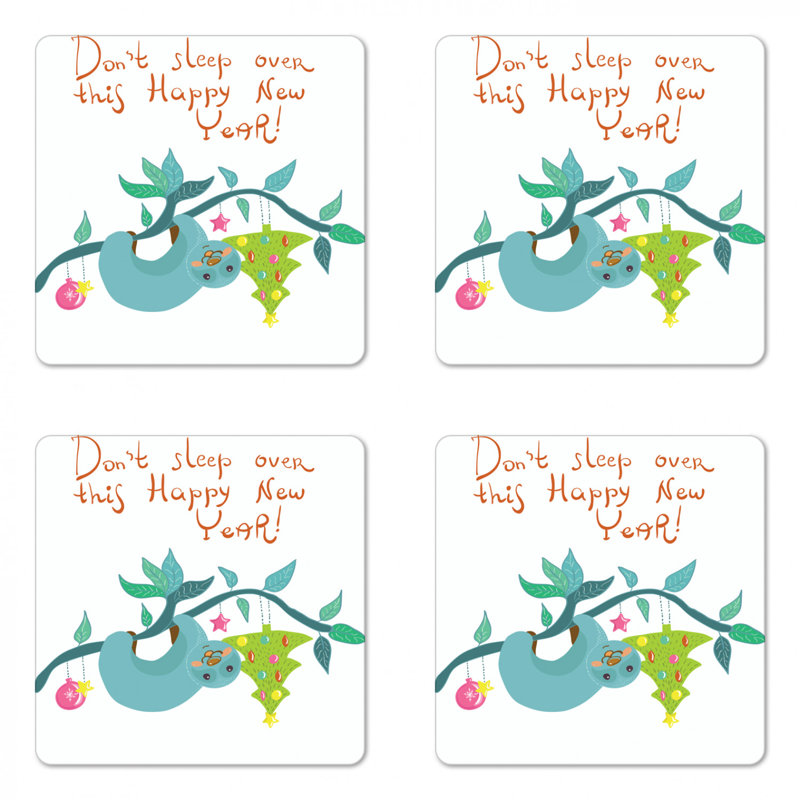 Square 4 Piece Coaster Set