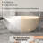 Monaco 59"x 30" Solid Surface Stone Freestanding Soaking Bathtub Bathroom Tub