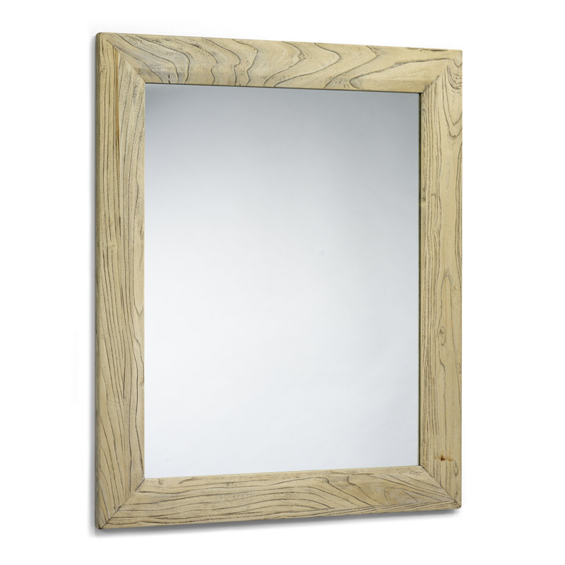 Jixi Wood Flat Wall Mirror