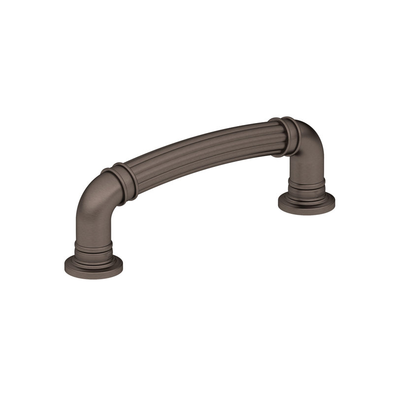 Poignée de type barre en métal, Bronze miel, 3 3/4"