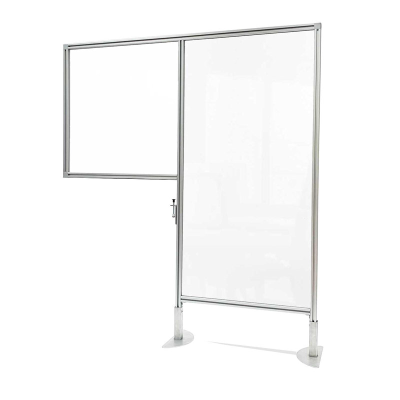 Cloison 2 panneaux Workstation, Transparent
