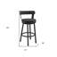 Tabouret de bar pivotant 30 po avec similicuir 30 po-1667398218
