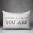Textual Indoor/Outdoor Throw Pillow